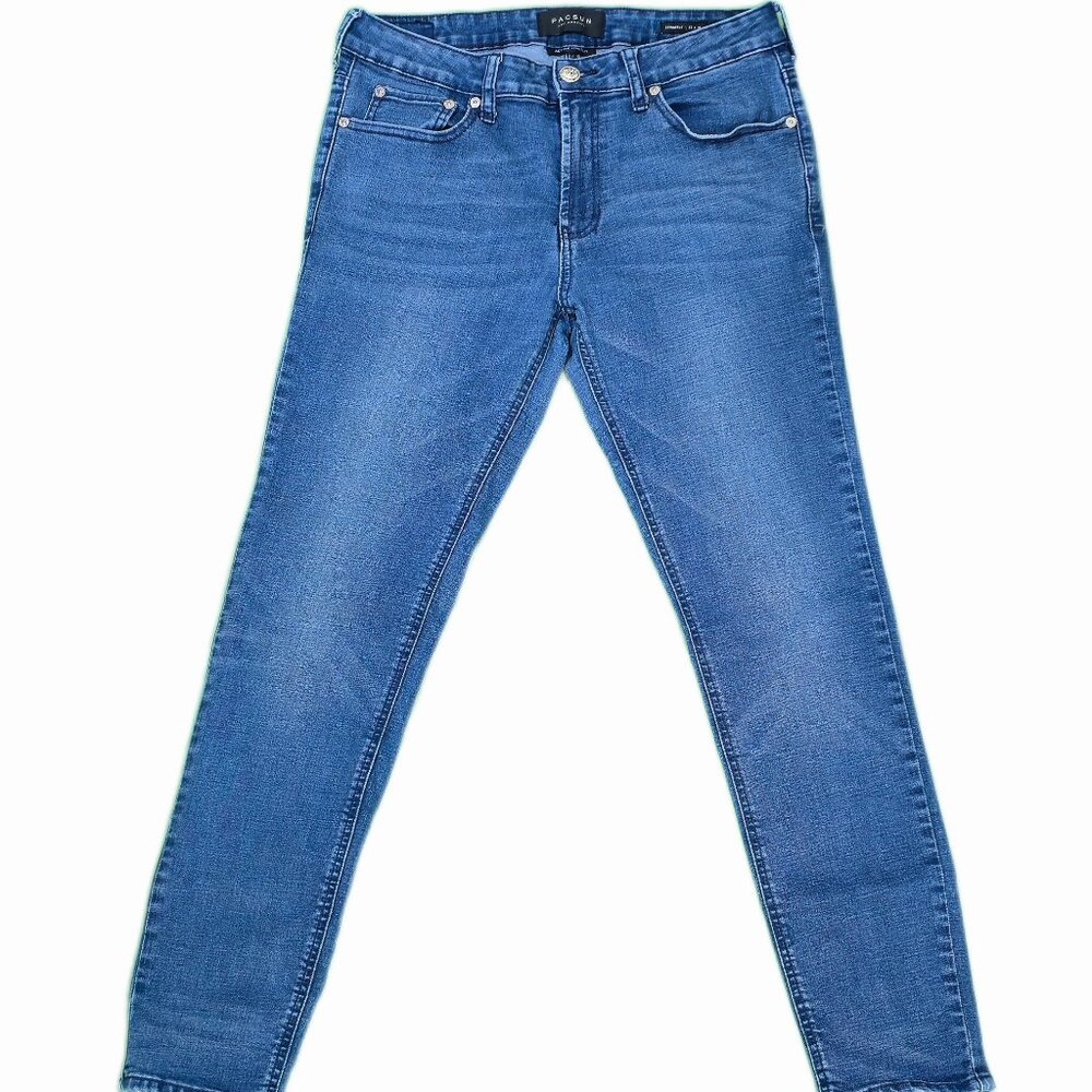 PacSun Men's Slim/Skinny Jeans - Medium Blue - Modern and Versatile Style W32